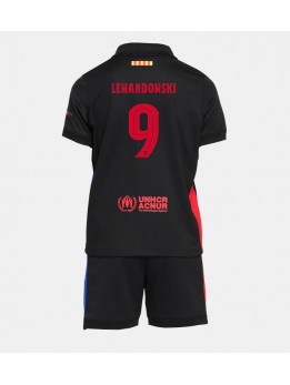 Detské Futbalové oblečenie Barcelona Robert Lewandowski #9 2024-25 Krátky Rukáv - Preč (+ trenírky)